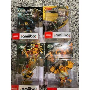 Zelda Amiibo Bundle | Link Twlight princess | Link | Riju | Yunobo Tears of the